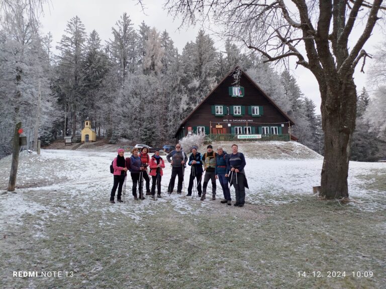 Žavcarjev vrh (915 m) in Tojzlov vrh (703 m), 14. 12. 2024